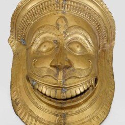 Bronze large wall mask